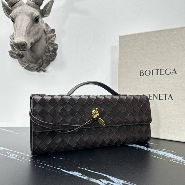Bottega Veneta Woven Leather Clutch - Image 3