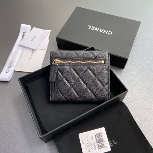 Chanel Small Flap Wallet – Caviar Leather - Image 4